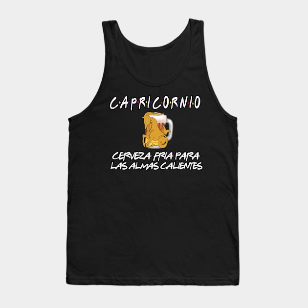 Capricornio Friends Tank Top by Cervezas del Zodiaco